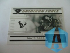 2004 Absolute Gridiron Force #GF-9 David Carr 0136/1000